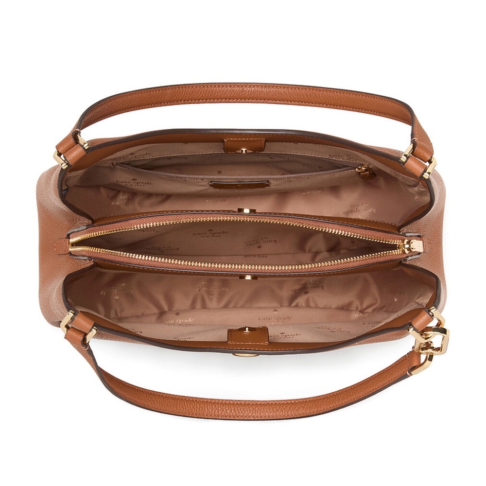 Kate Spade Kayla Large Triple Compartment Shoulder Bag - Warm Gingerbread - Picture 4 of 10